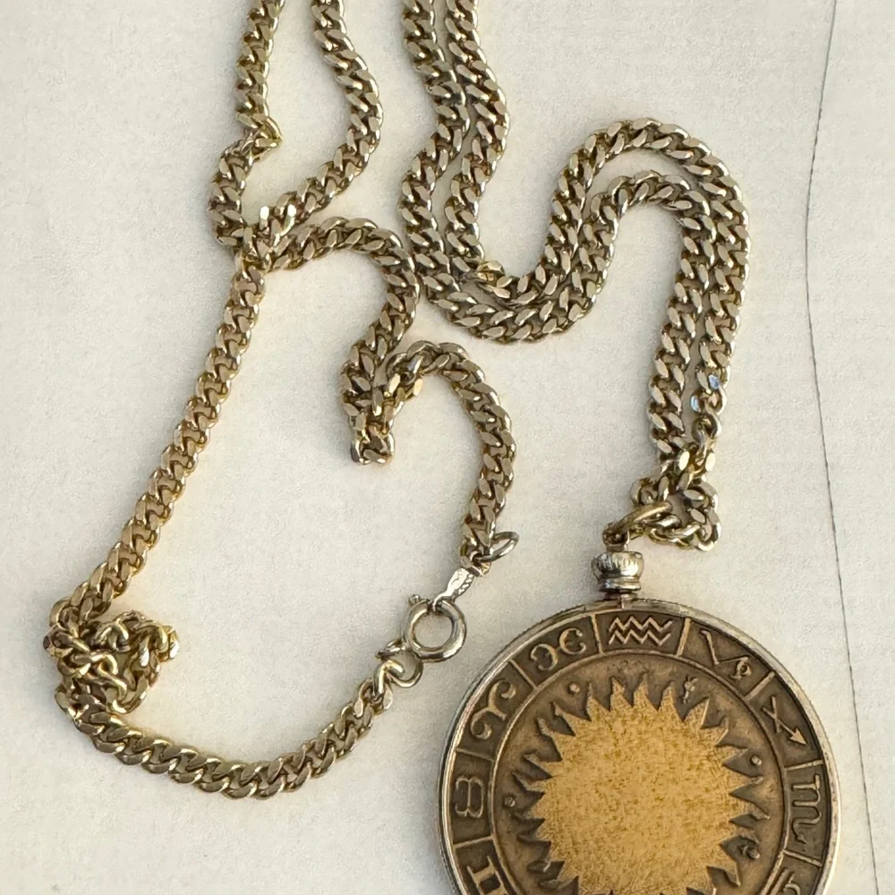Aries Zodiac Pendant Necklace - Gold-Tone Men’s Jewelry